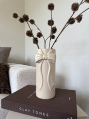 Bow Vaas | Creme