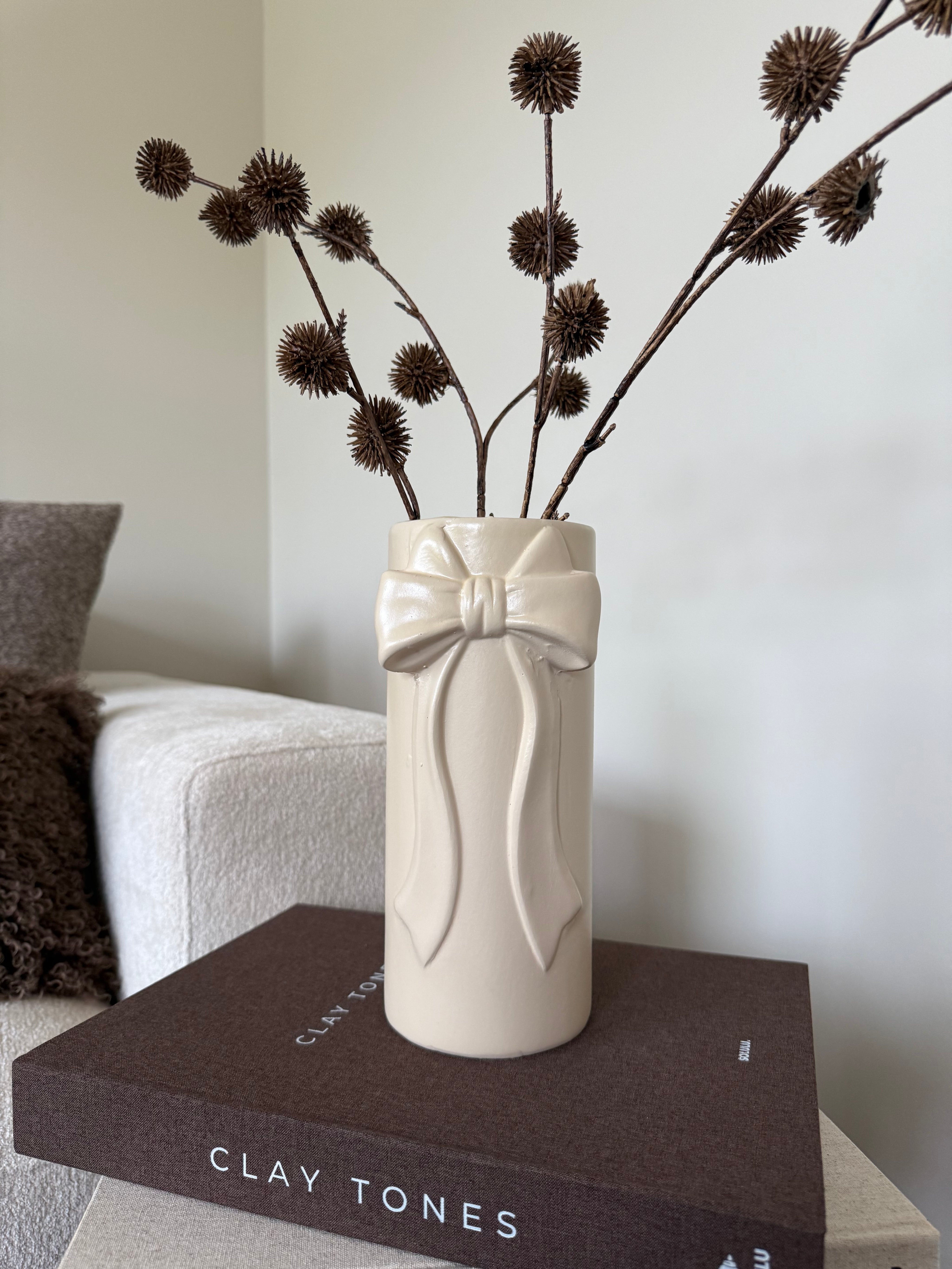 Bow Vaas | Creme