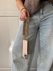 Telefoonkoord Polkadot | Beige