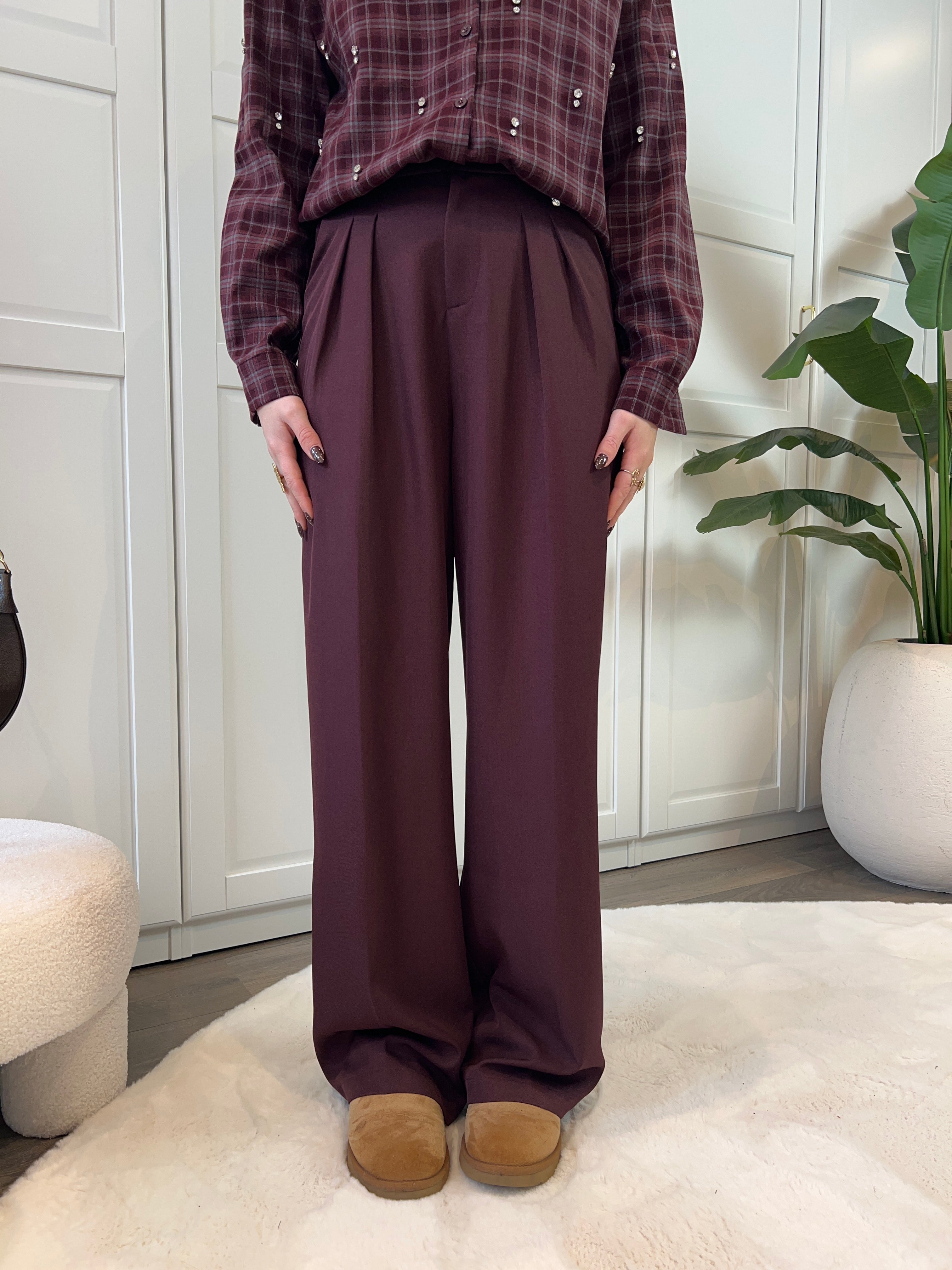 Pantalon Tess | Bordeaux