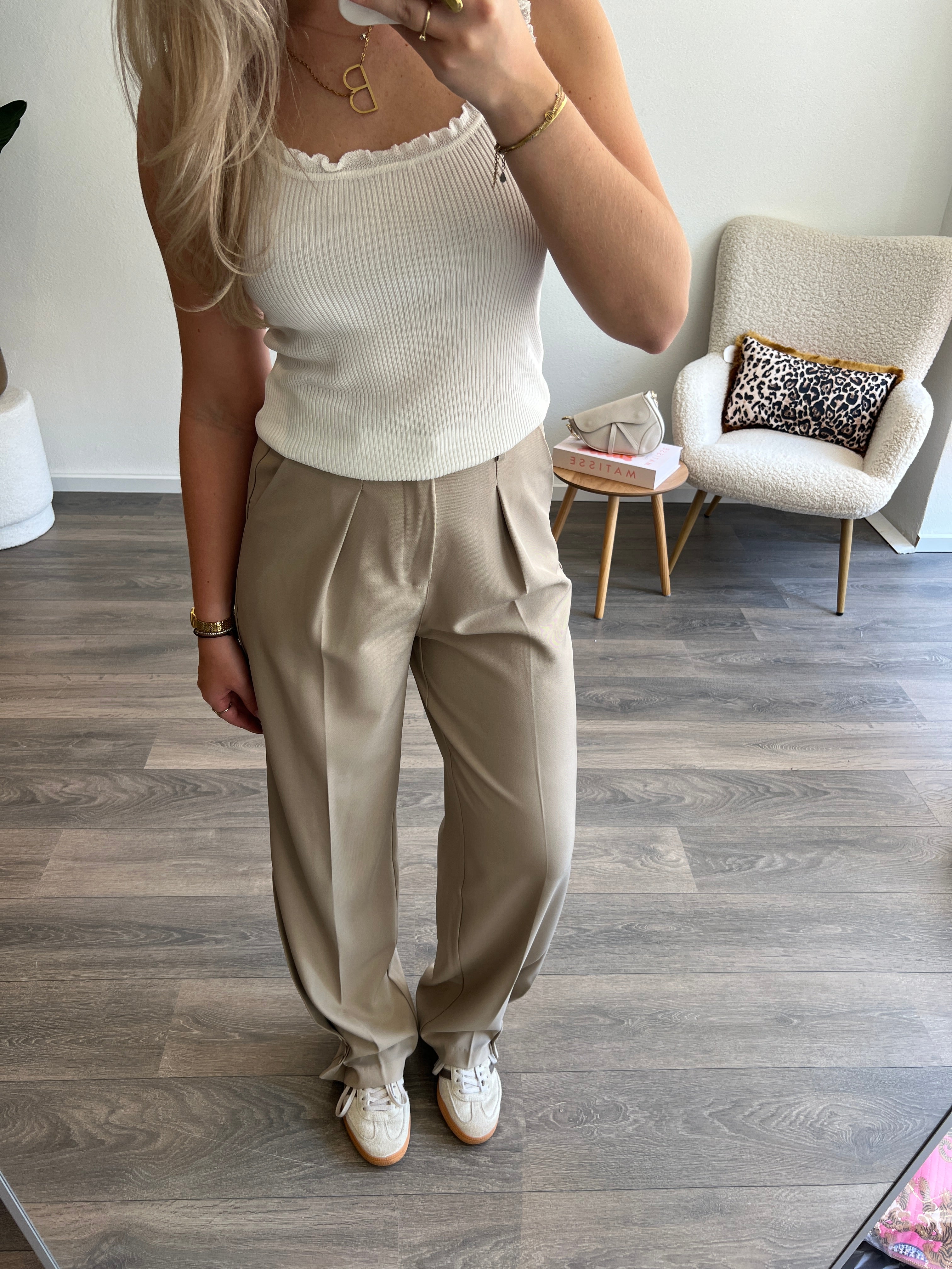 Button Pantalon Anna | Beige