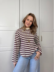 Longsleeve T-shirt Noëlle | Bordeaux