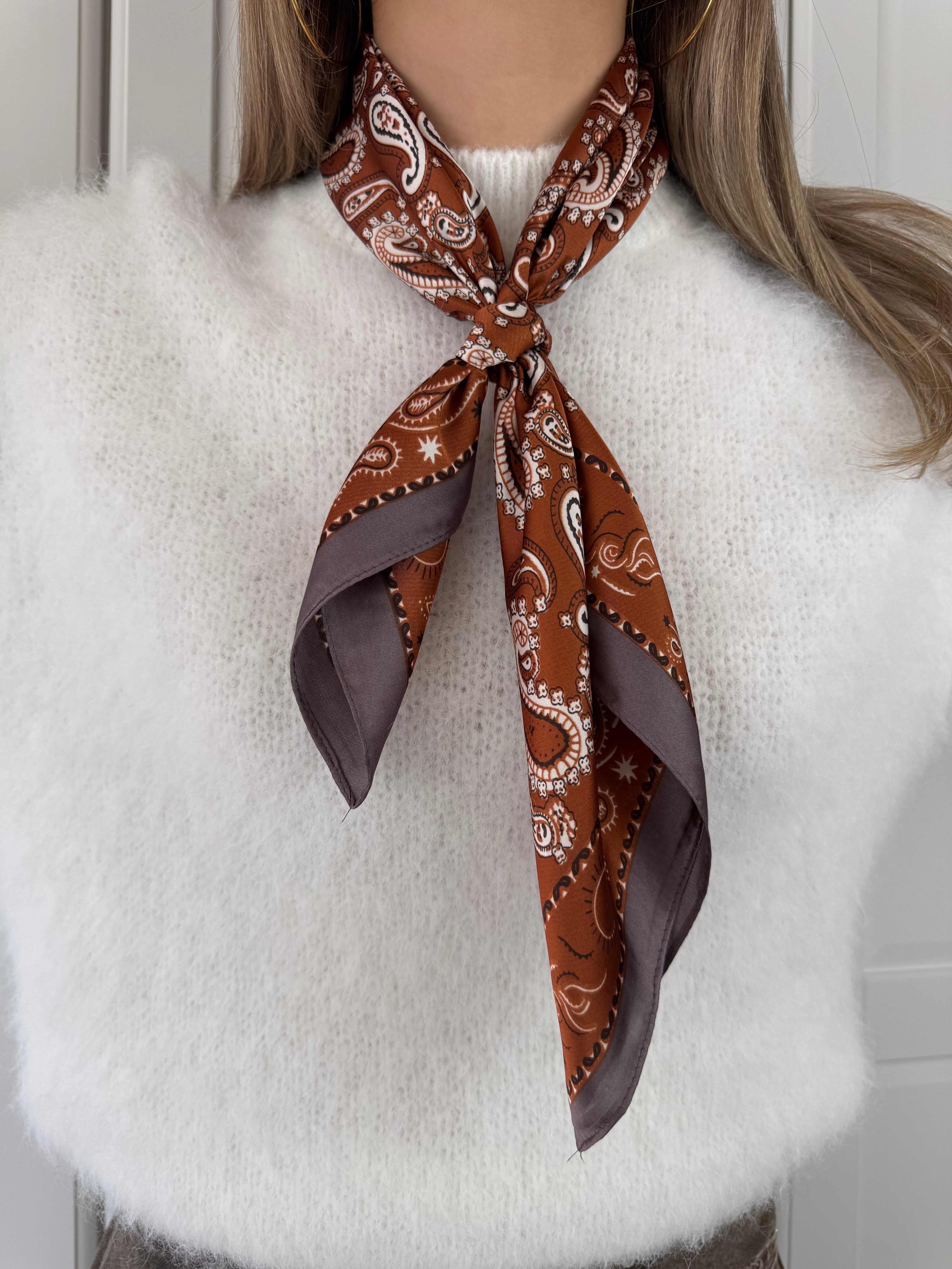 Sjaal Paisley | Oranje