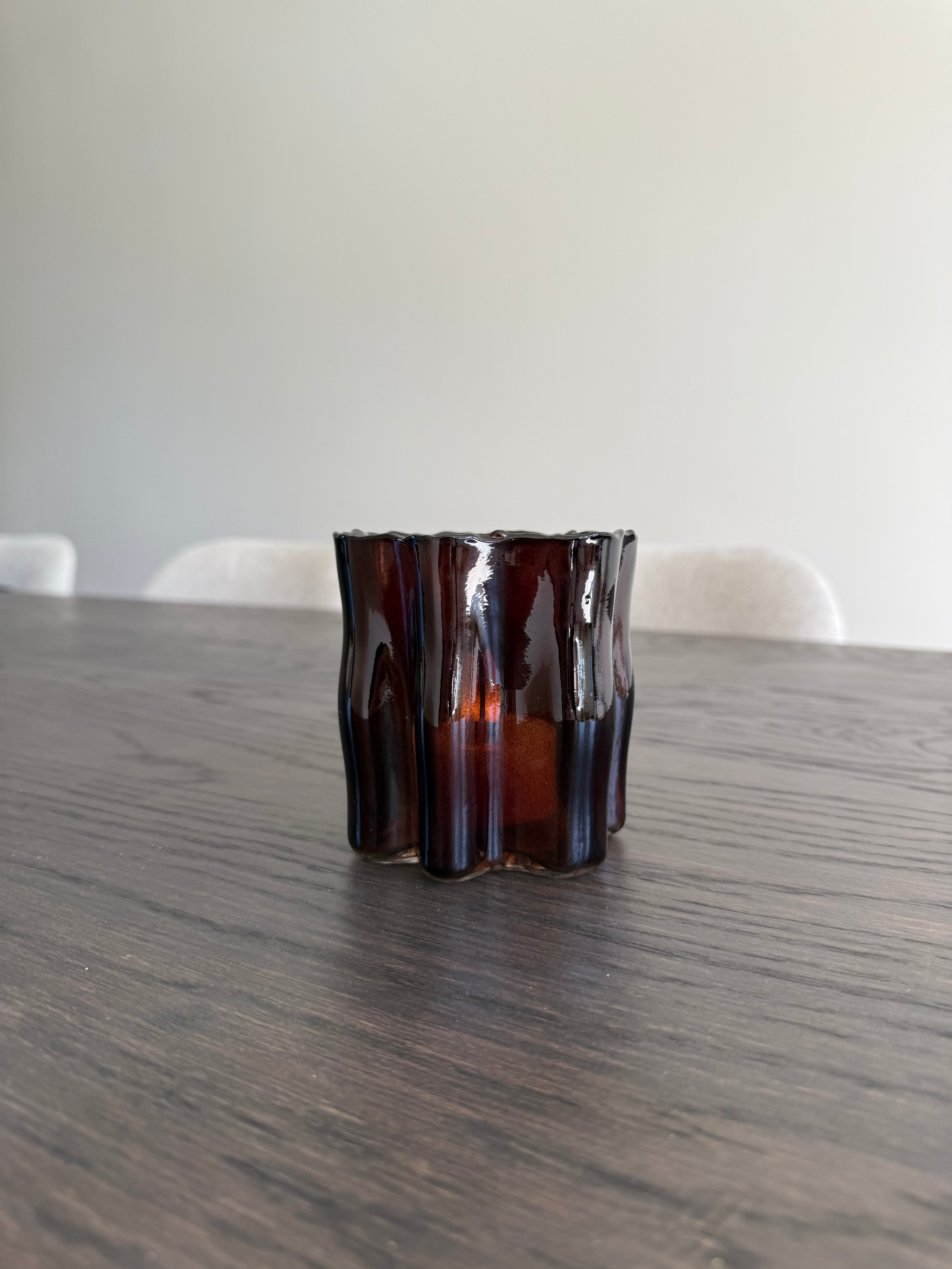 Waxinelichthouder Basilia | Bruin