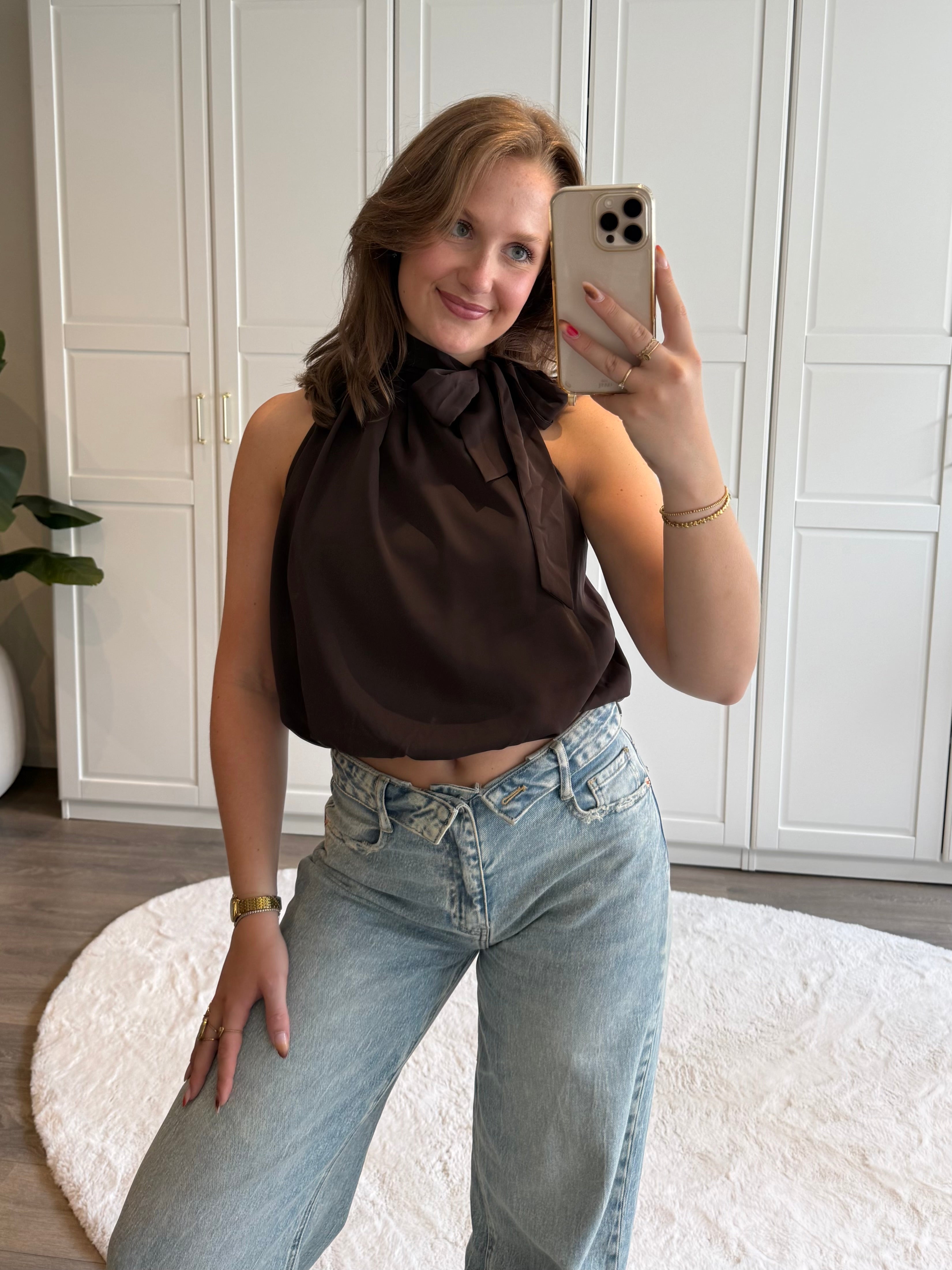 Halter Top Dominique | Bruin