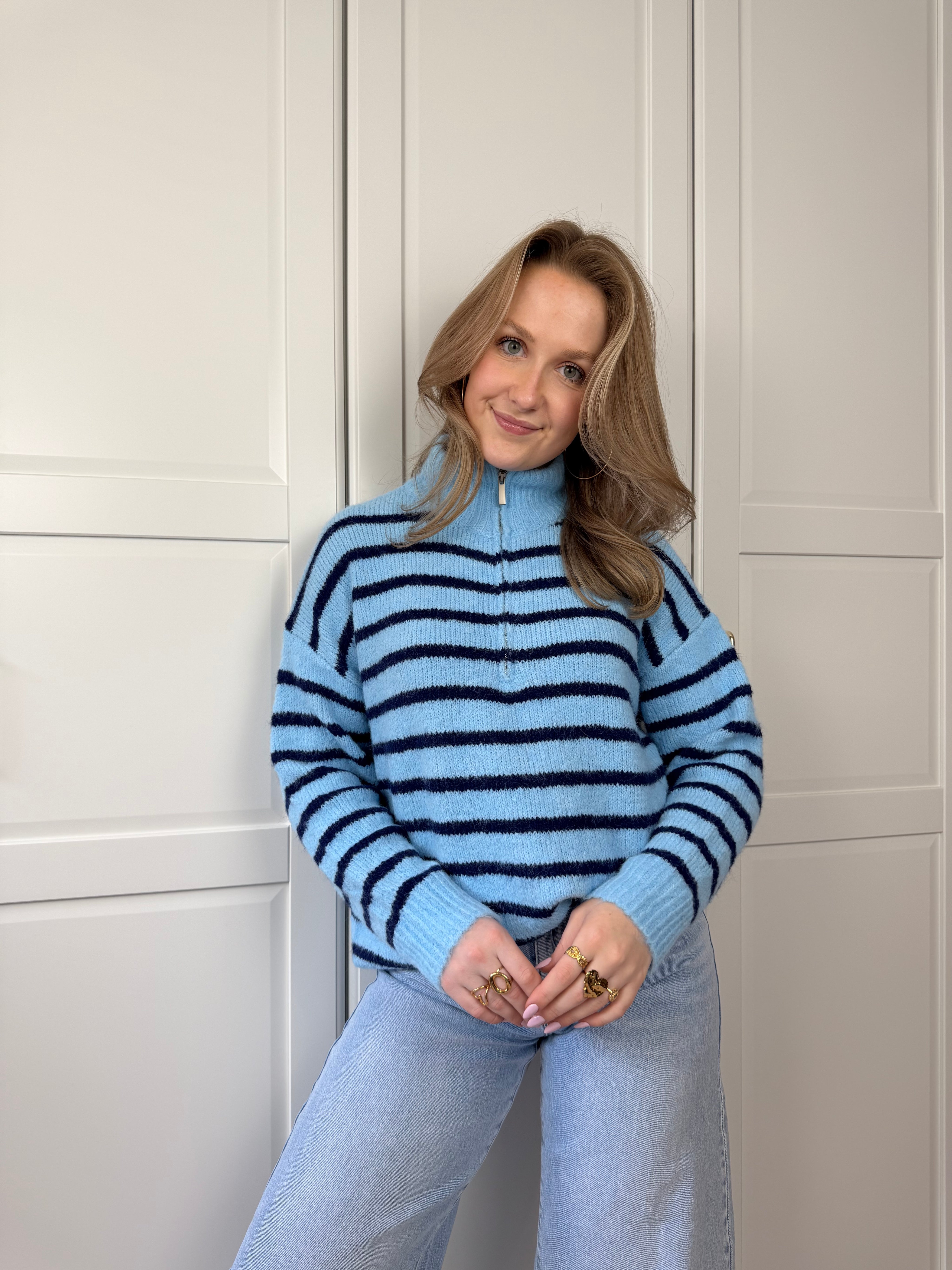 Zip Trui Chloe | Blauw