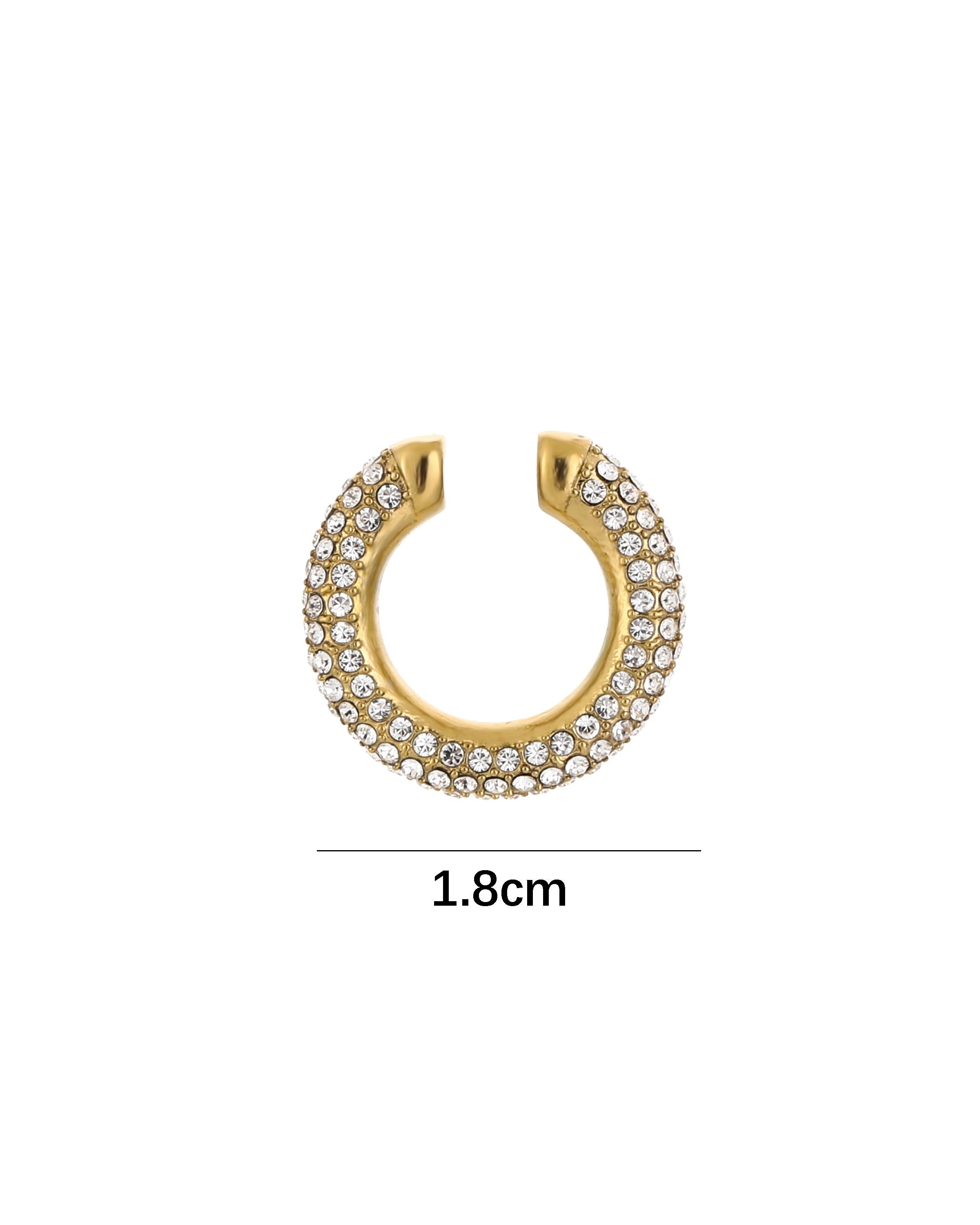 Strass Ear Cuff | Goud