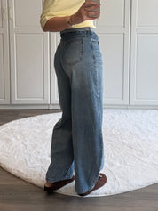 Folded Balloon Jeans 13692 | Blauw