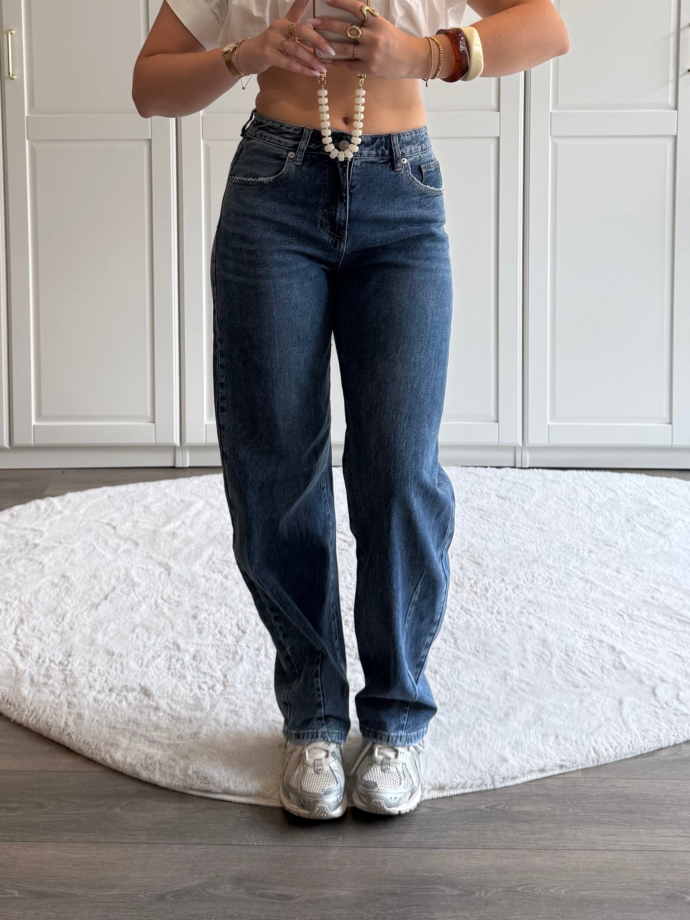 Tall Balloon Jeans 7443 | Blauw