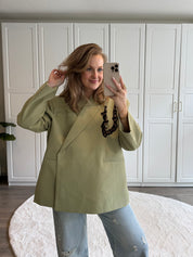Boxy Blazer Jasmijn | Pistache