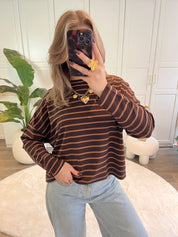 Sweater T-shirt Mila | Bruin