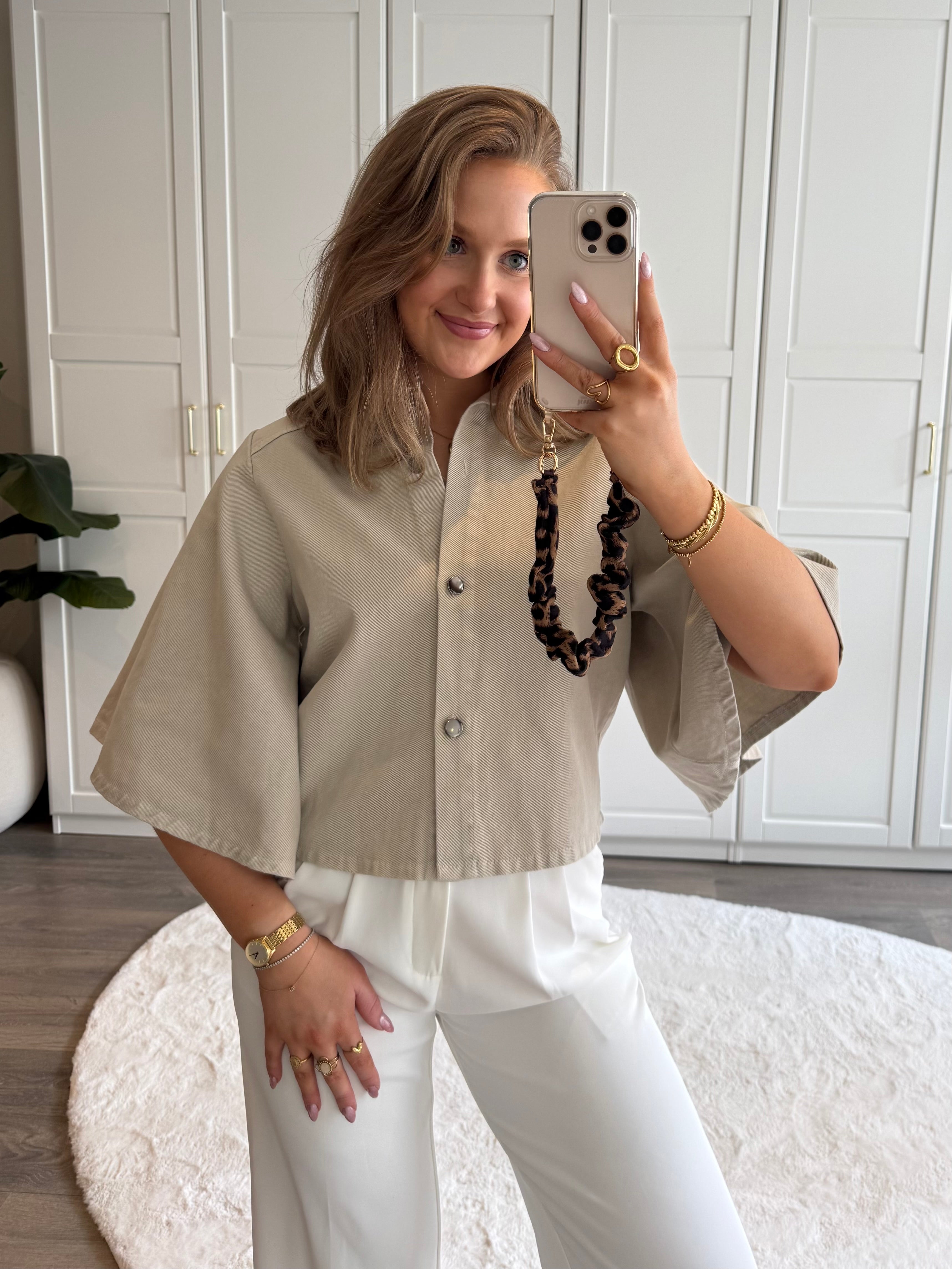 Denim Blouse Bowie | Beige