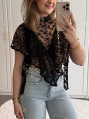 Top Rosa | Zwart