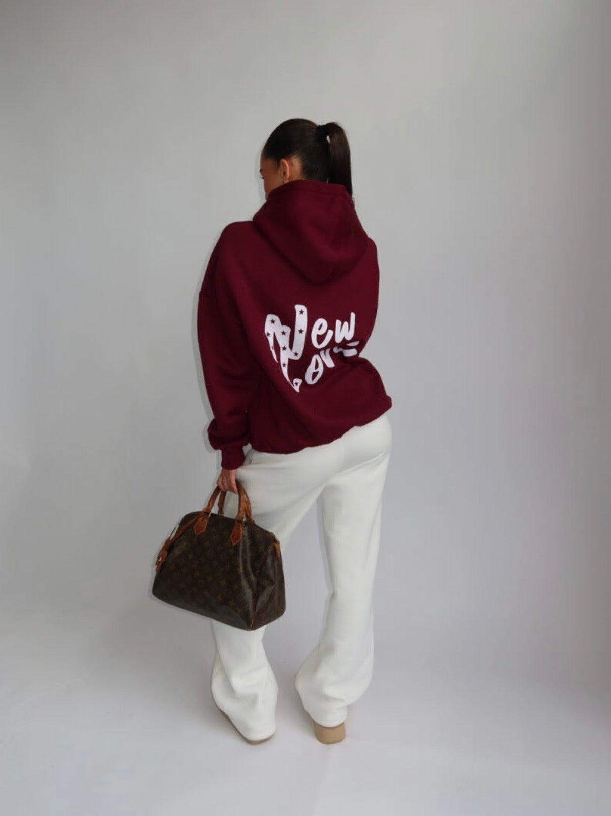 New Love Hoodie | Bordeaux