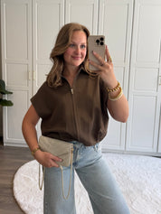 Gilet Alies | Bruin