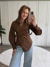 Tailored Blouse Zoë | Bruin