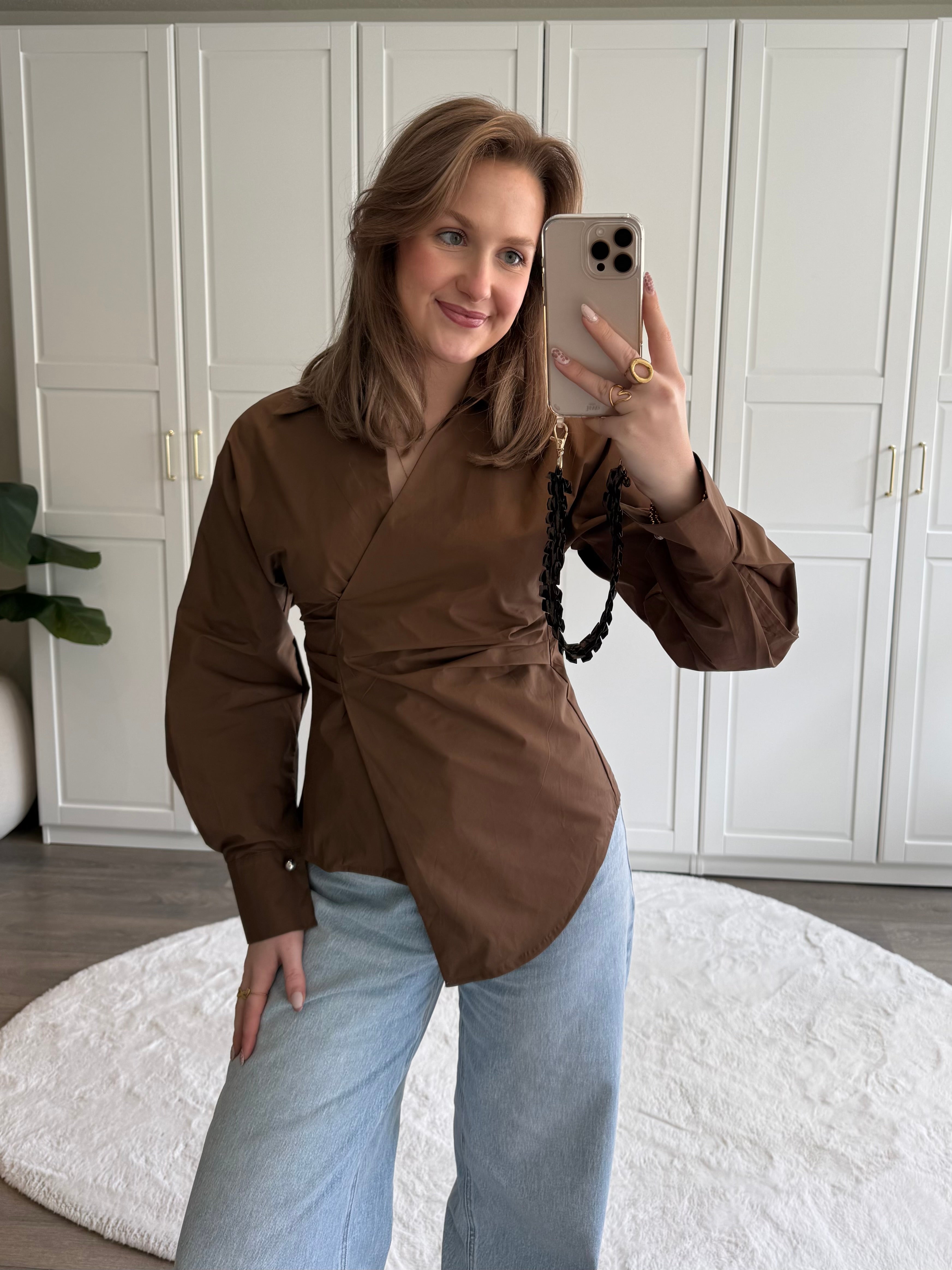 Tailored Blouse Zoë | Bruin