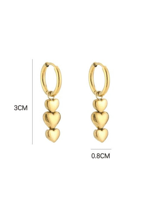 Heart Drop Oorbellen