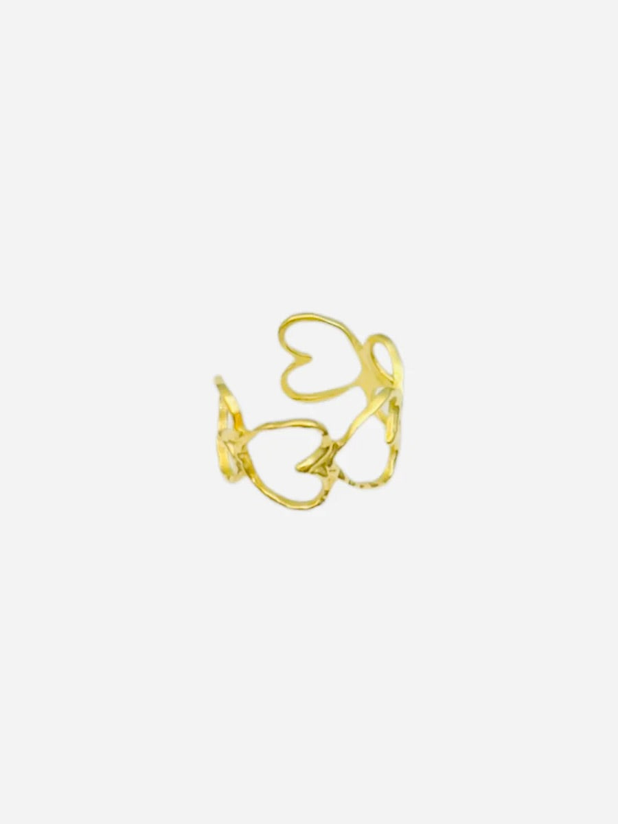 Heartbeat Ring | Goud