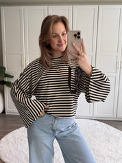 Longsleeve T-shirt Lola | Zwart