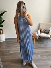 Plisse Jurk Noa | Blauw