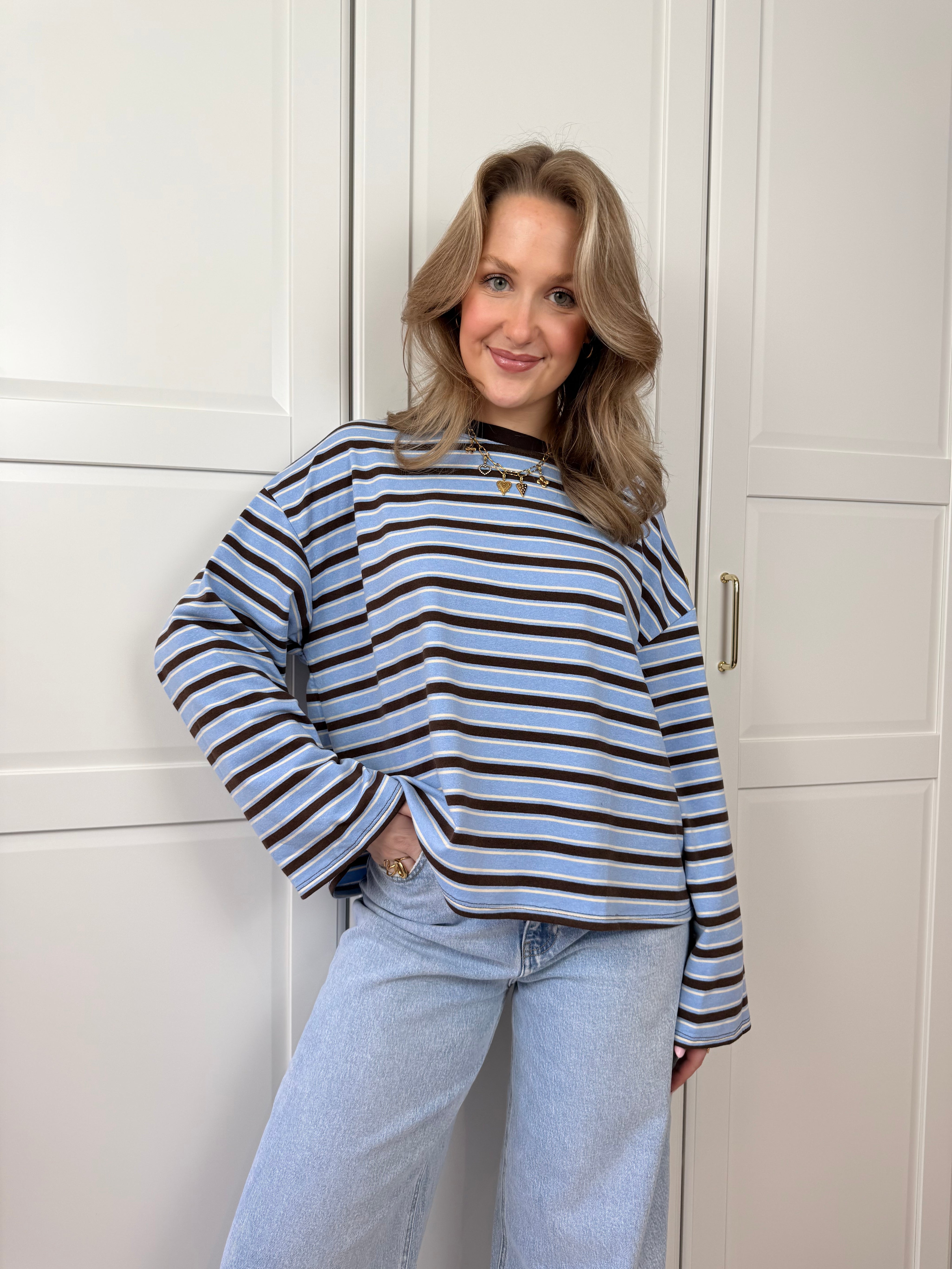 Longsleeve T-shirt Isabel | Blauw