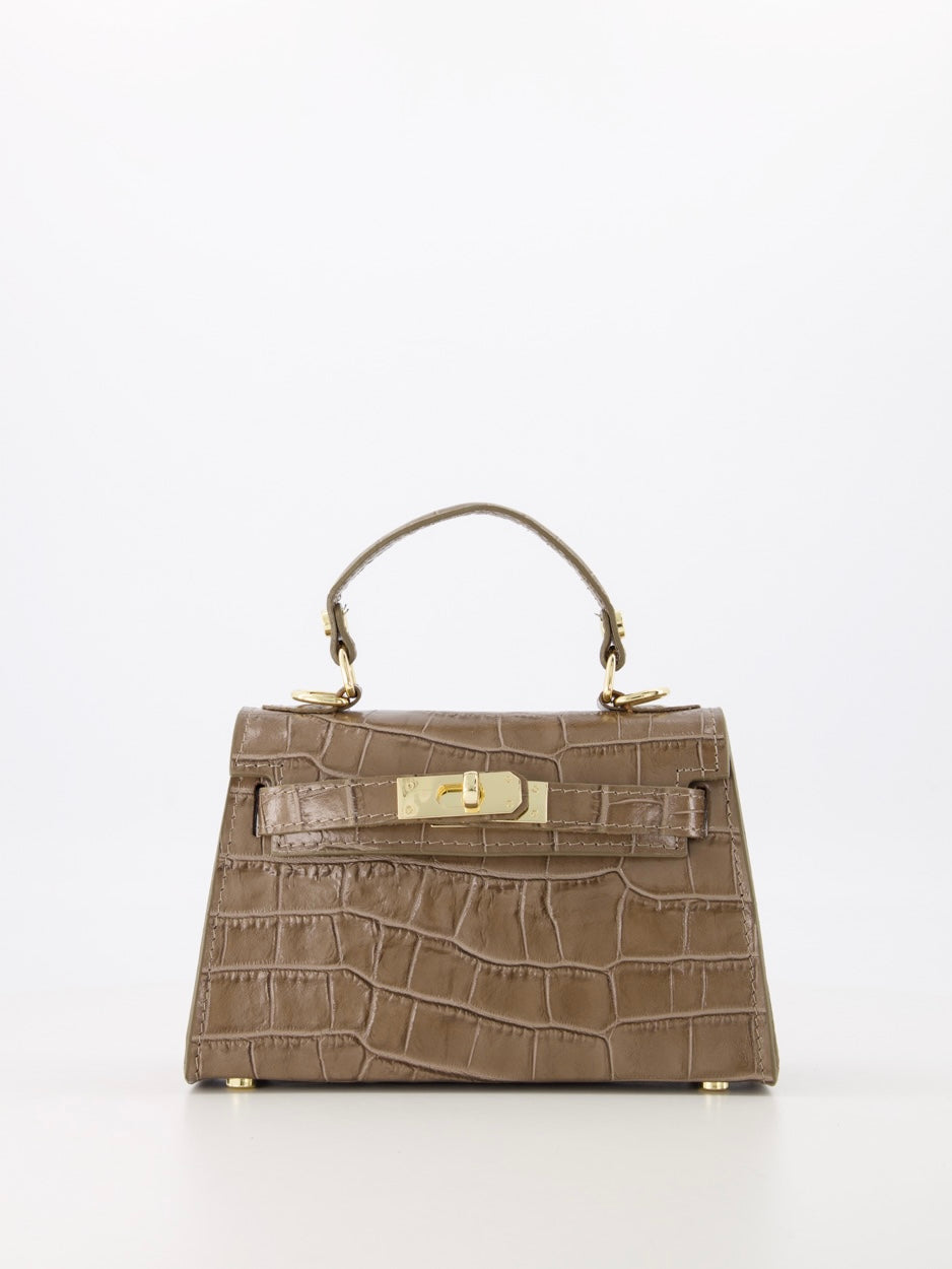Tas Lore Croco | Taupe
