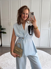 Tailored Gilet Tess | Blauw