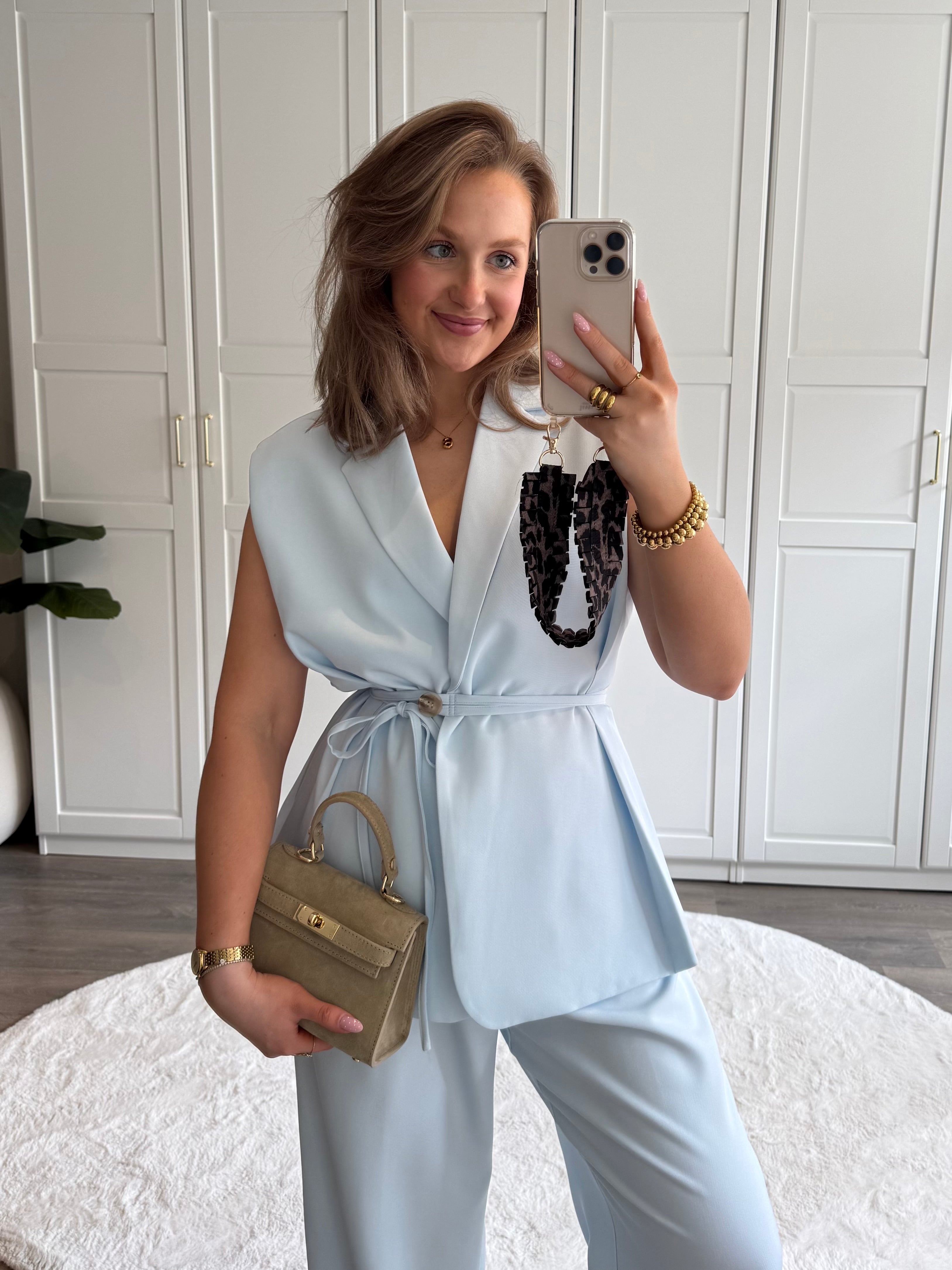 Tailored Gilet Tess | Blauw
