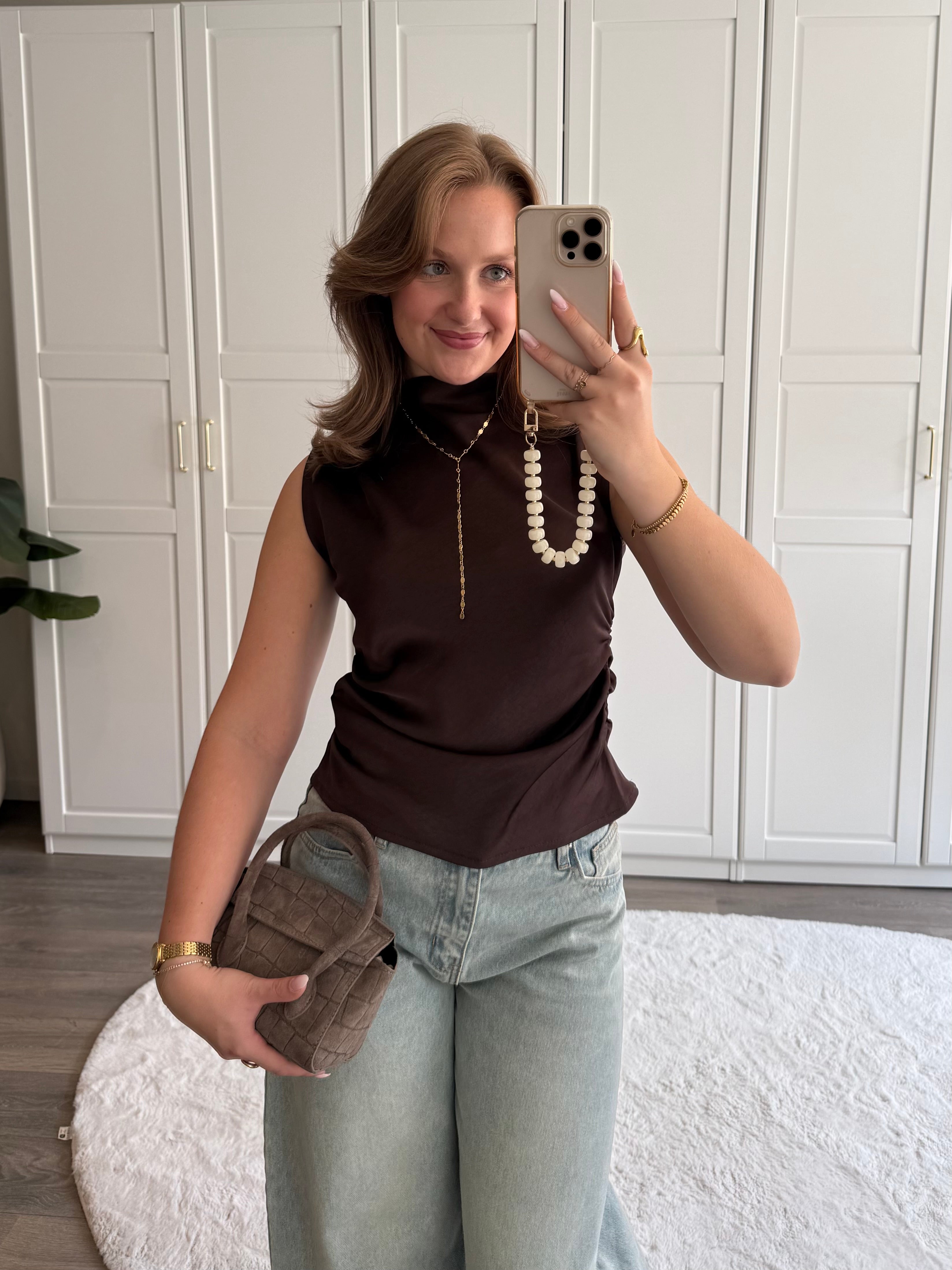 Satin Top Nina | Bruin