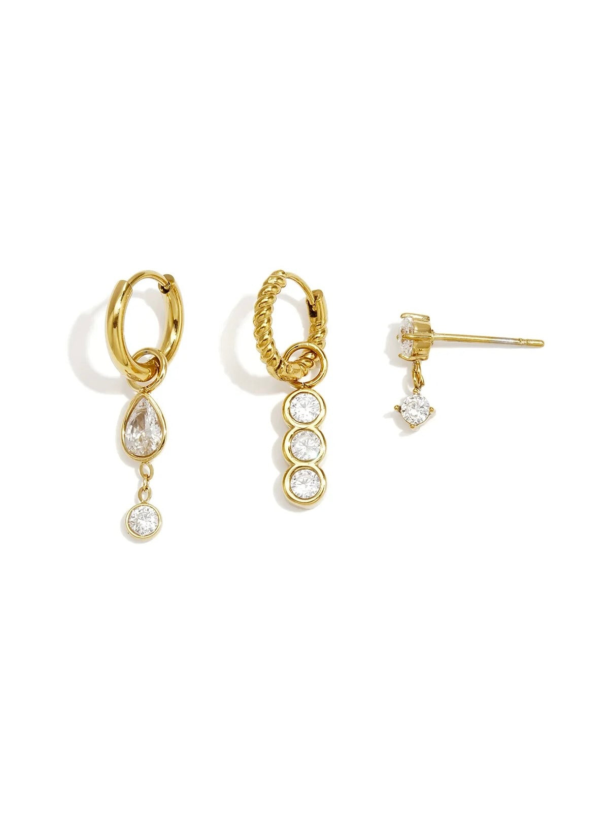 Oorbellen Set Drop | Goud