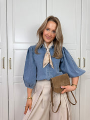 Denim Blouse Charlie | Blauw