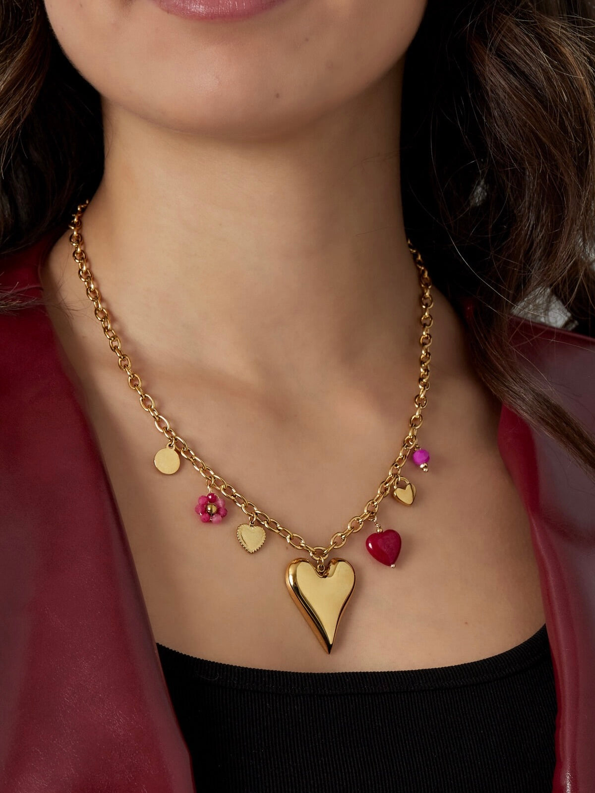 Ketting Love Charm | Goud