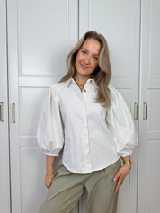 Denim Blouse Charlie | Wit