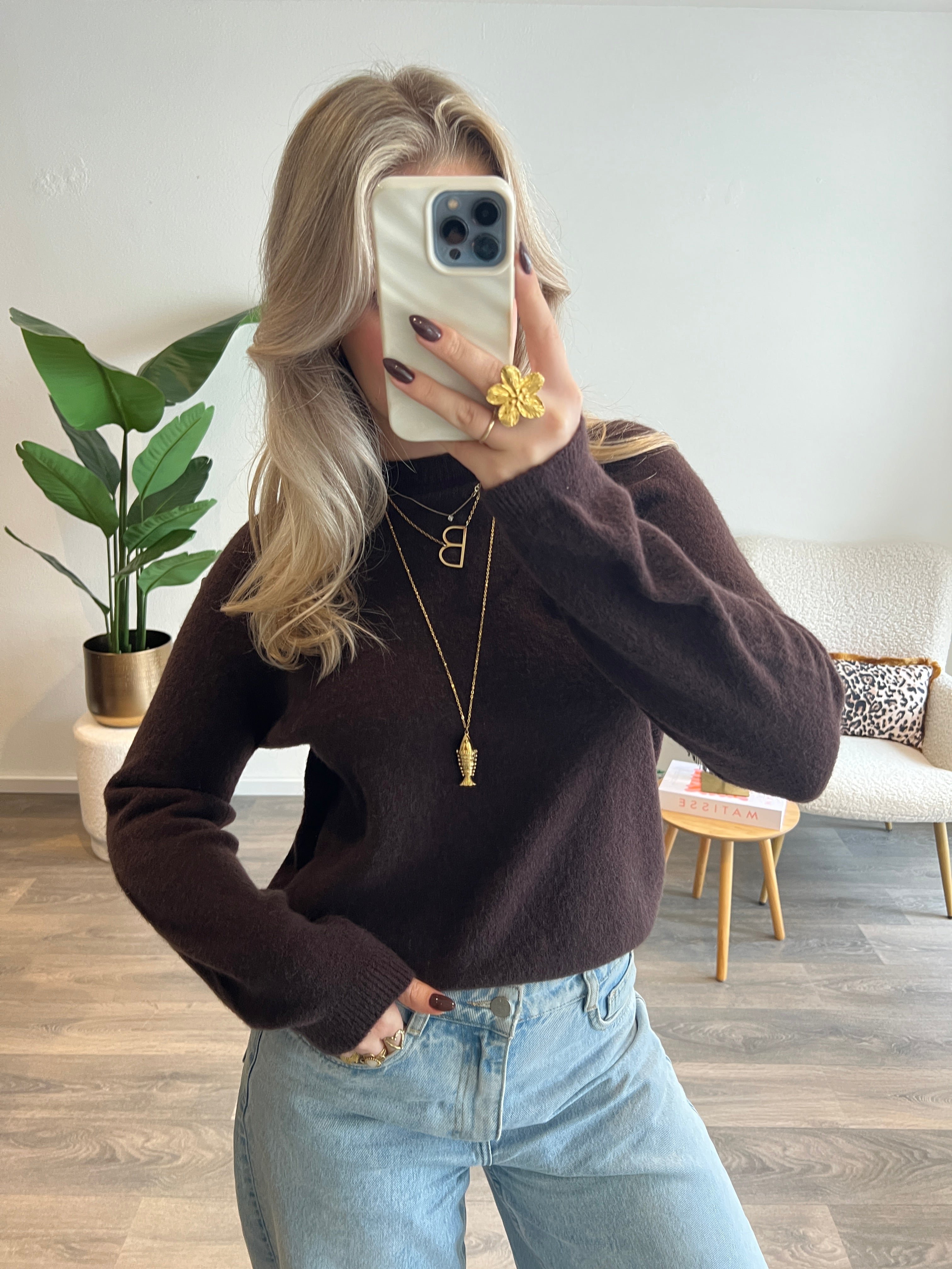 Fish Ketting Lang | Goud