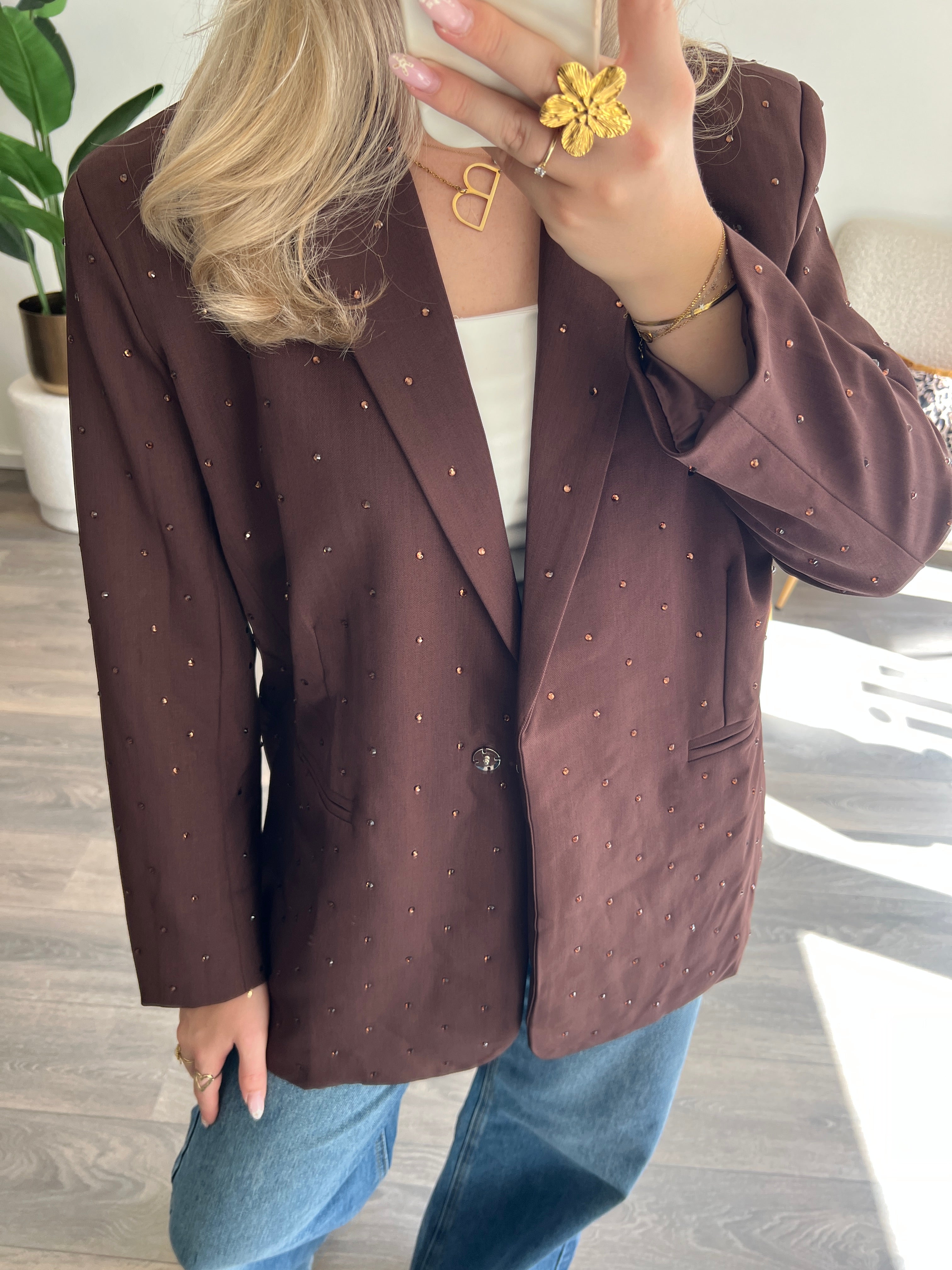 Strass Blazer Amy | Choco