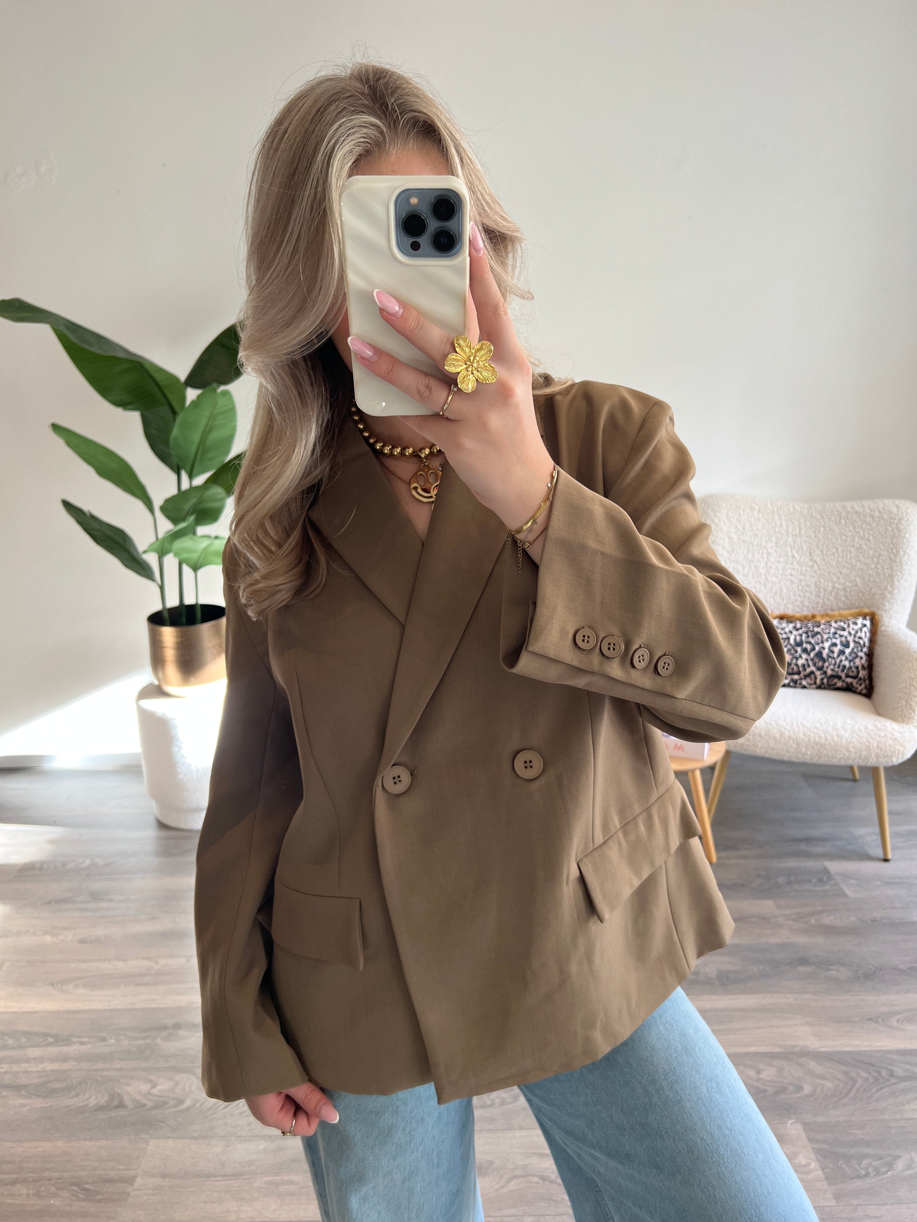 Boss Babe Blazer Lynn | Camel