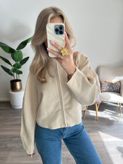 Zip Vest Nina | Ecru