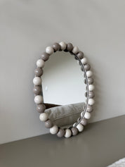 Spiegel Oval Bubbles | Beige
