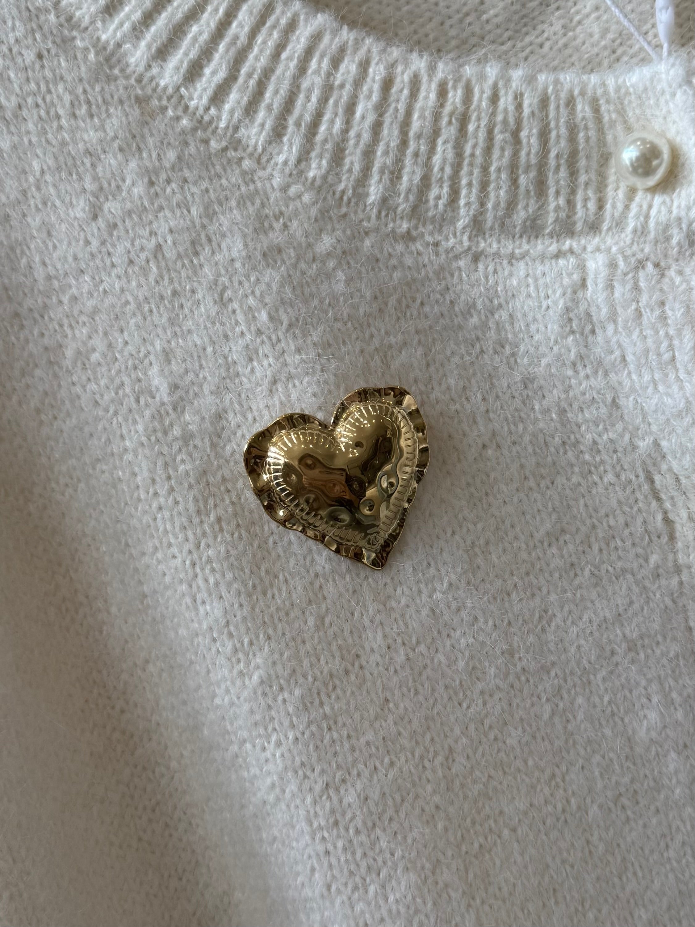 Broche Embrace Heart | Goud