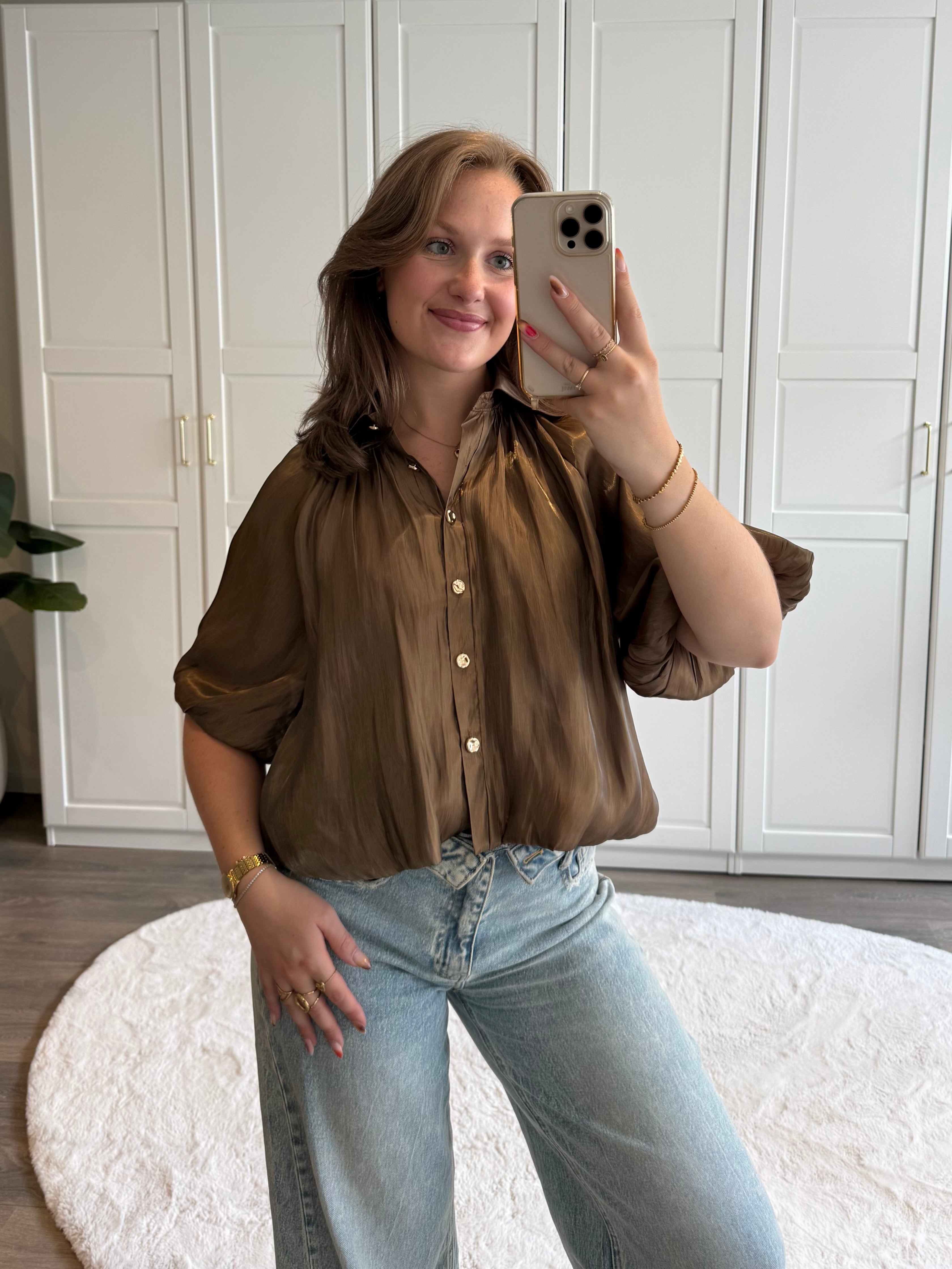 Blouse Lisa | Bruin