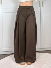 Wide Leg Pantalon Amber | Bruin