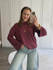 Longsleeve T-shirt Zoë | Bordeaux