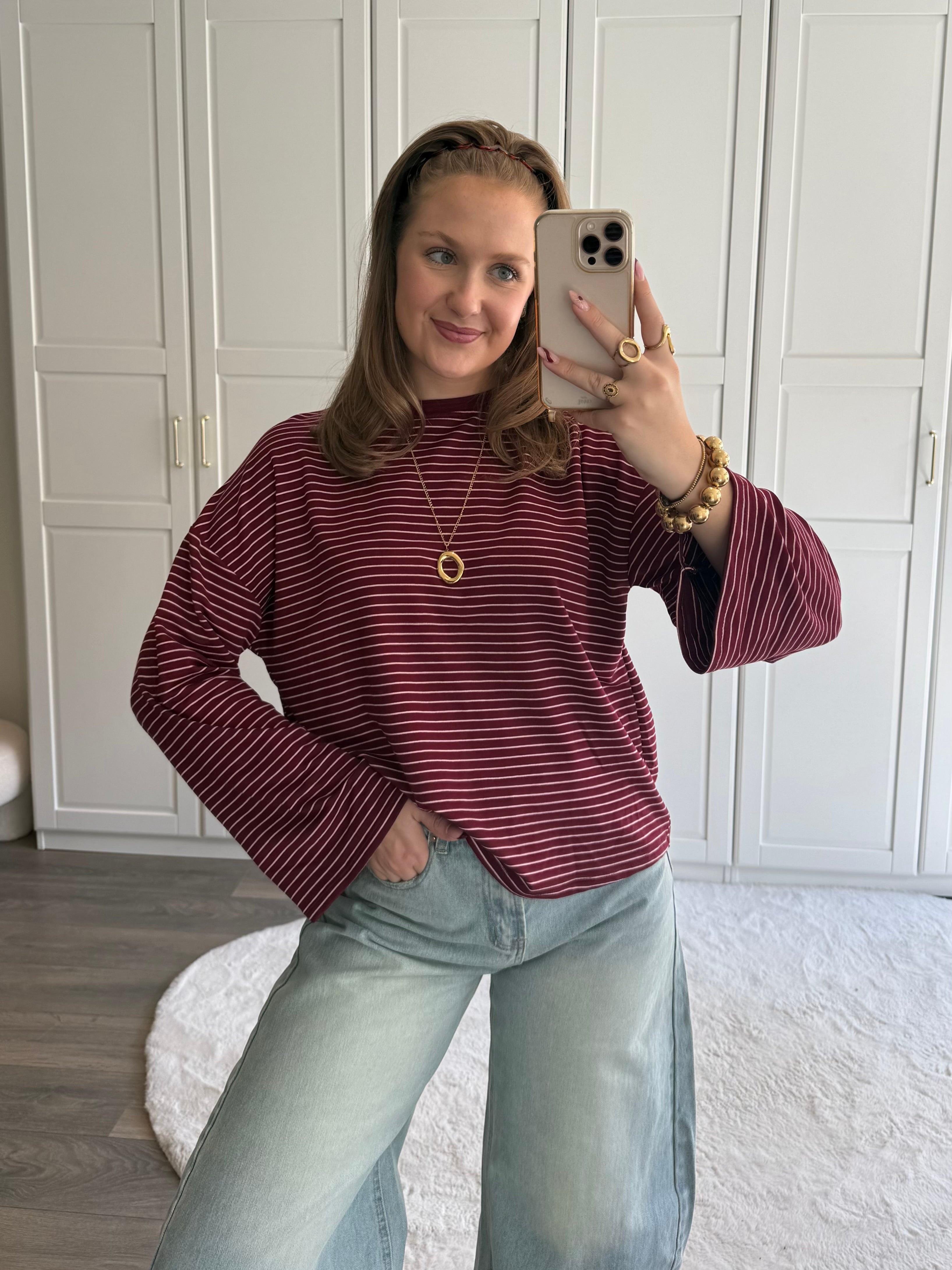 Longsleeve T-shirt Zoë | Bordeaux