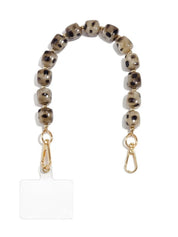 Telefoonkoord Beads | Beige