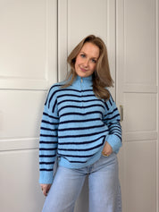 Zip Trui Chloe | Blauw