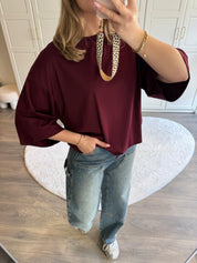 T-Shirt Linde | Bordeaux