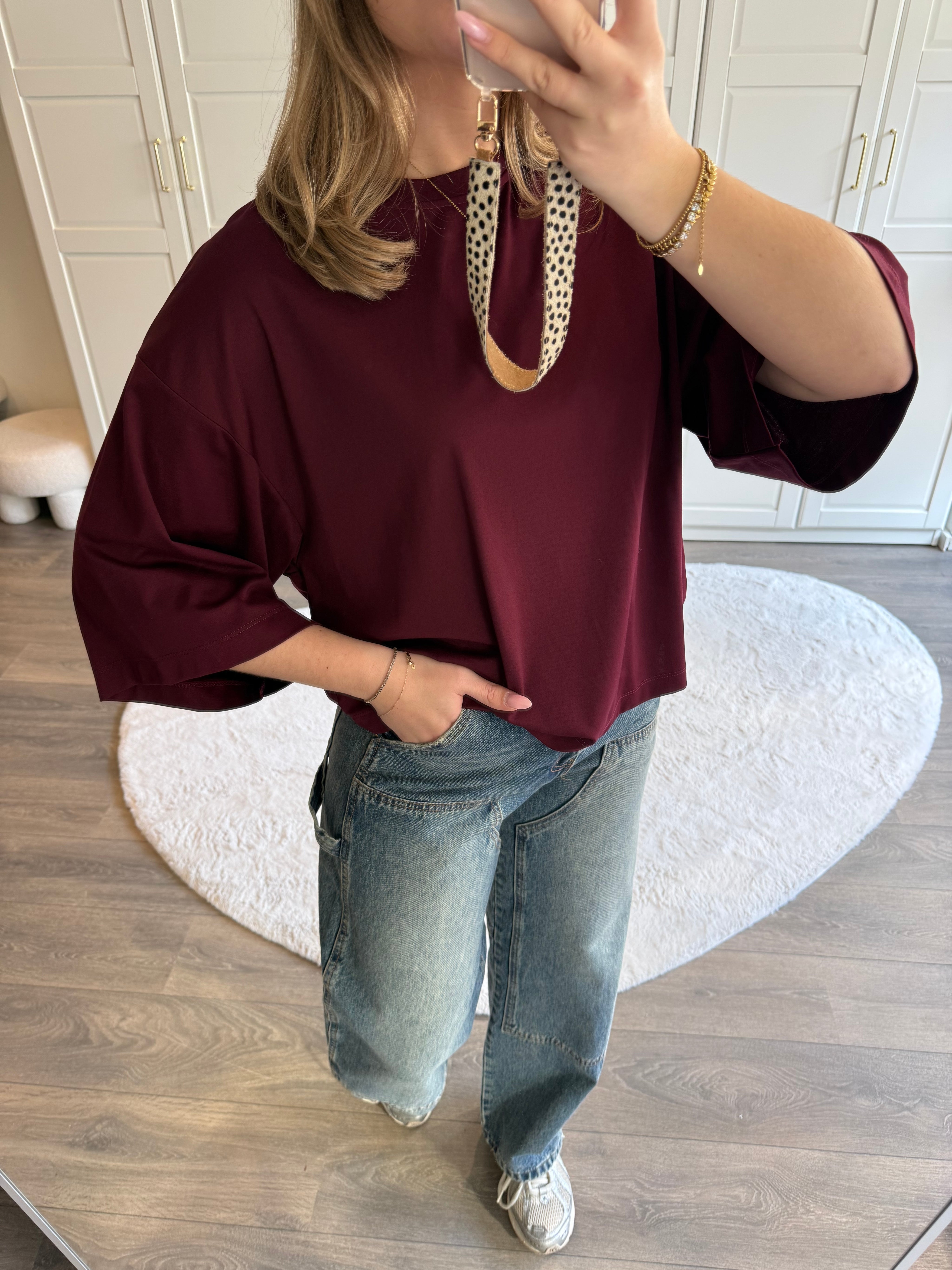 T-Shirt Linde | Bordeaux