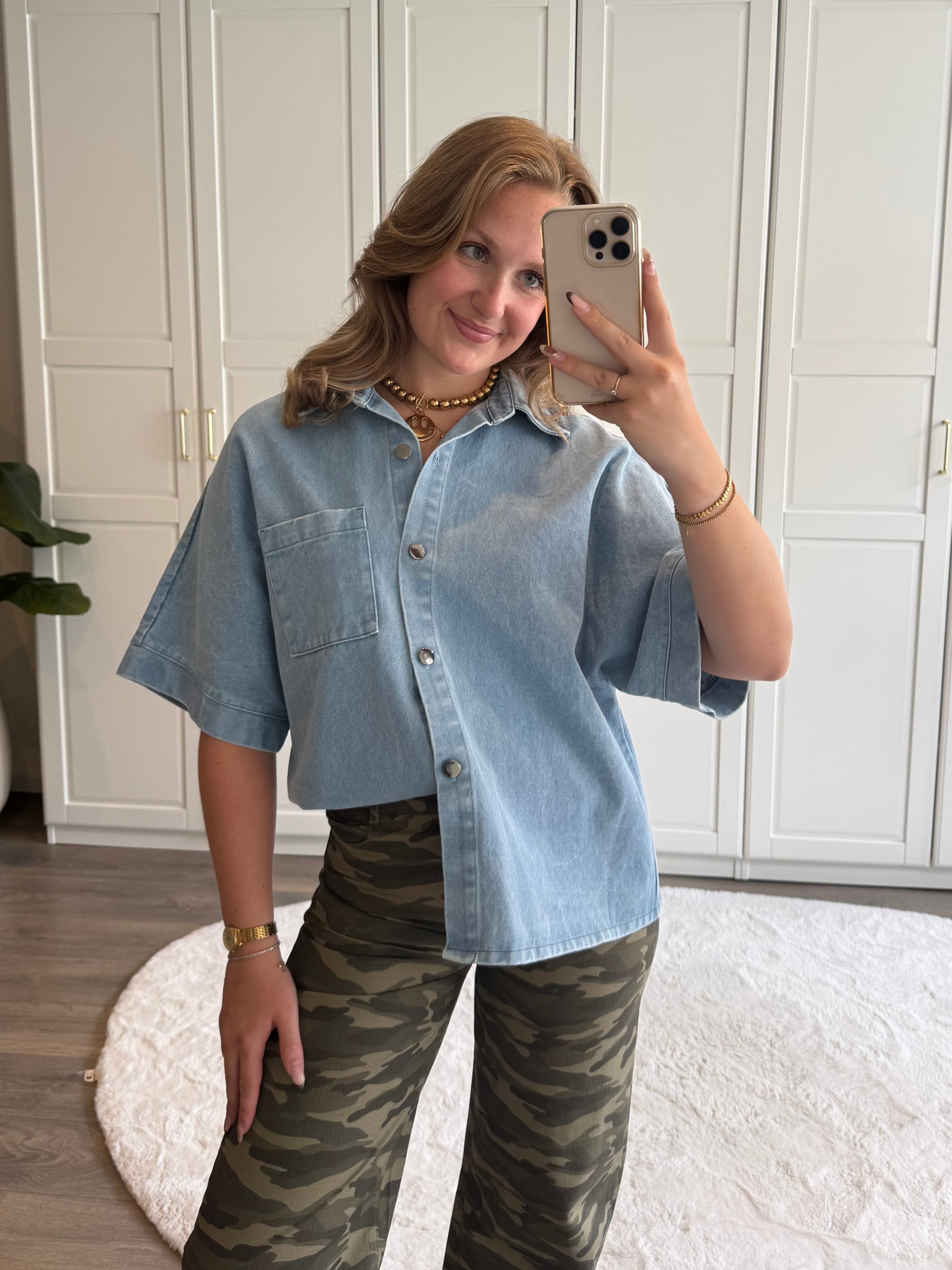 Denim Blouse Billy | Blauw