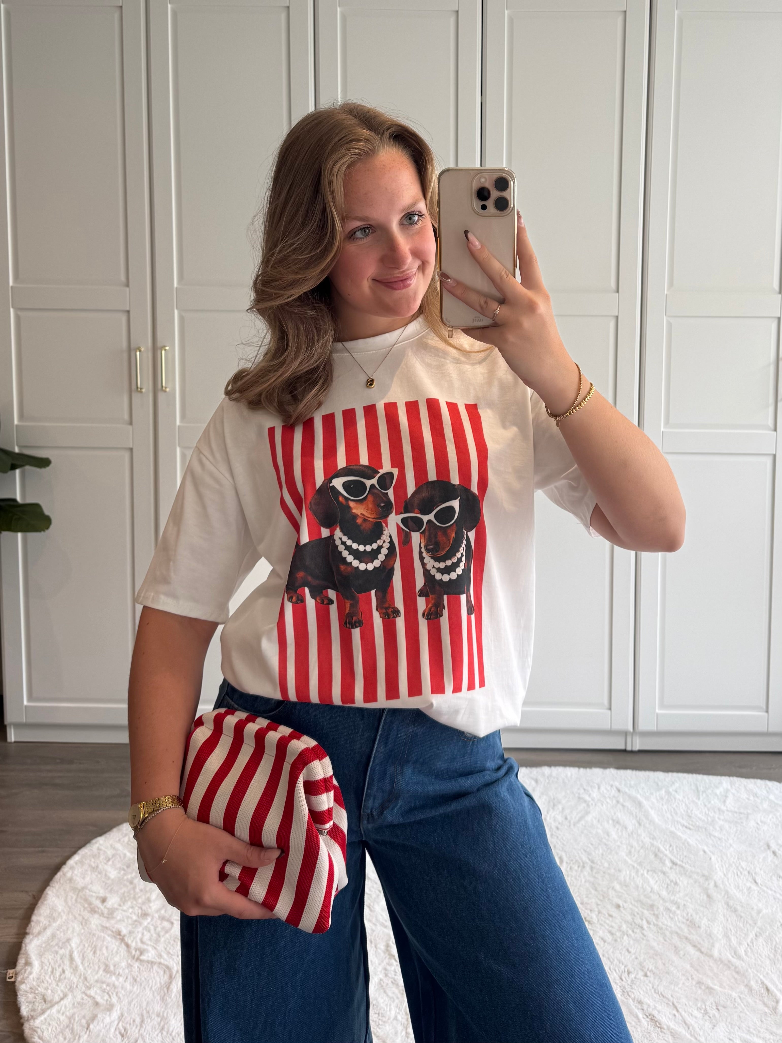 T-shirt Lise | Wit
